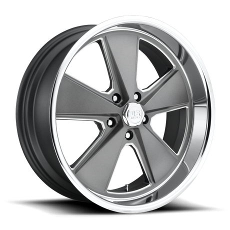 US Mags Roadster Matte Gunmetal Machined Wheel (U120) | Dirty Garage