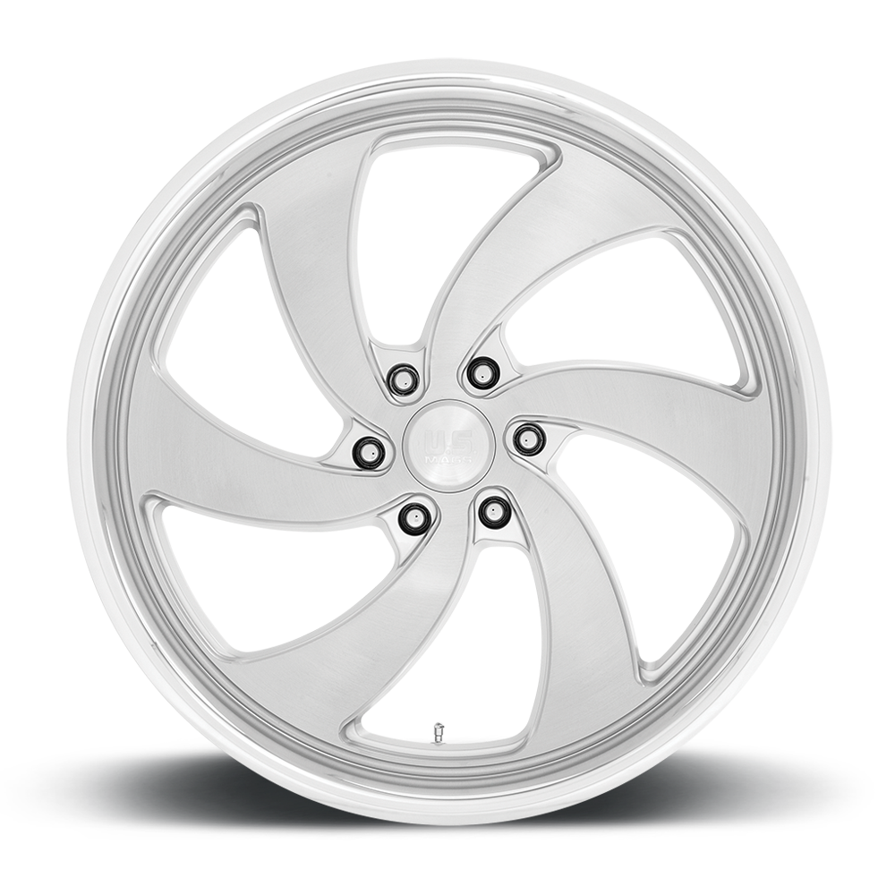 US Mags Desperado Silver Brushed Face Milled Diamond Cut Lip Wheel (U134) | Dirty Garage