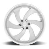 US Mags Desperado Silver Brushed Face Milled Diamond Cut Lip Wheel (U134) | Dirty Garage