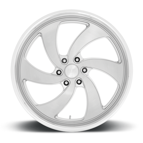 US Mags Desperado Silver Brushed Face Milled Diamond Cut Lip Wheel (U134) | Dirty Garage