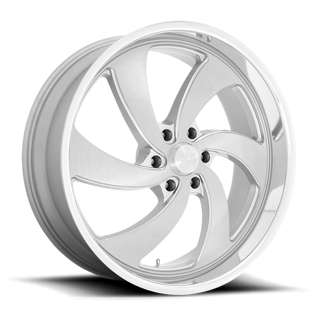 US Mags Desperado Silver Brushed Face Milled Diamond Cut Lip Wheel (U134) | Dirty Garage