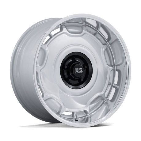 US Mags Arlington Silver Matte Black Center w/ Diamond Cut Lip Wheel (UC146) | Dirty Garage
