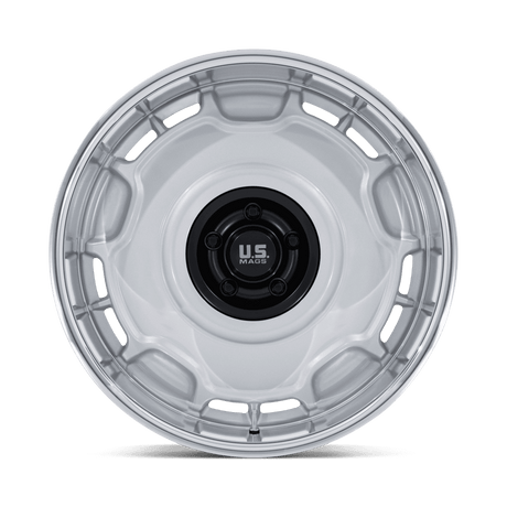 US Mags Arlington Silver Matte Black Center w/ Diamond Cut Lip Wheel (UC146) | Dirty Garage