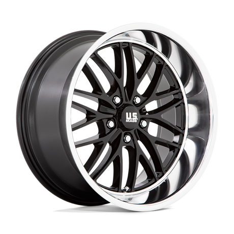 US Mags Santa Cruz Gloss Black w/ Diamond Cut Lip Wheel (U138) | Dirty Garage