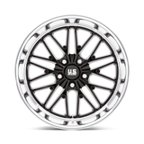 US Mags Santa Cruz Gloss Black w/ Diamond Cut Lip Wheel (U138) | Dirty Garage