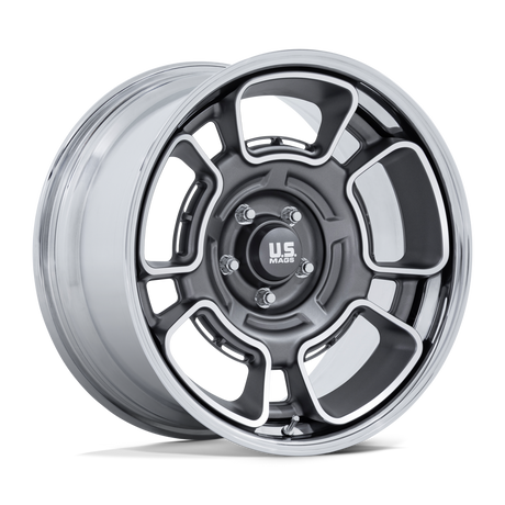 US Mags Flagstaff Anthracite w/ Machined Face & Chrome Lip Wheel (UC147) | Dirty Garage