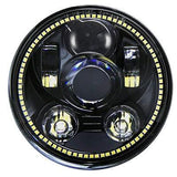 Universal 5.75" Motorcycle Headlight  w/ DRL Halo (10-20210/10-20209)
