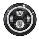 Universal 7" Headlight for Motorcycles & Jeeps w/Halo Daytime Running Light (10-20216)