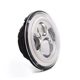 Universal 7" Headlight for Motorcycles & Jeeps w/Halo Daytime Running Light (10-20216)
