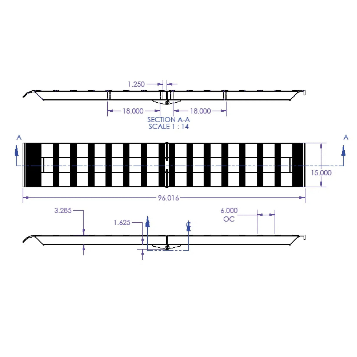 Universal Foldable Aluminum Loading Ramps (GH-102595)
