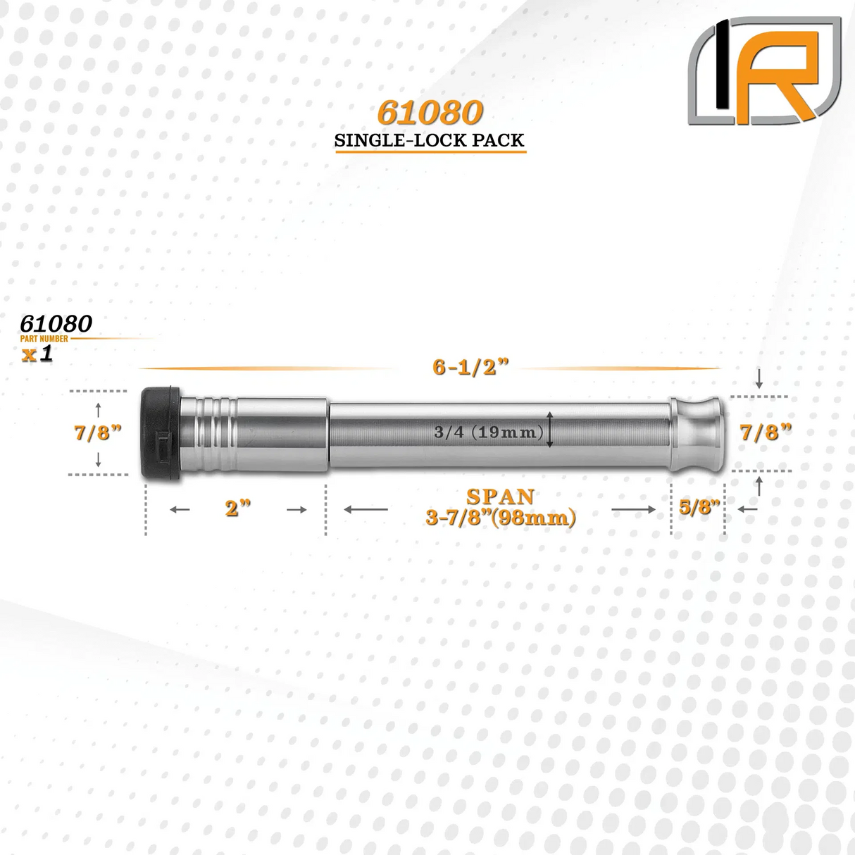 Universal InfiniteRule Locking Hitch Pin (GH-3/4lock)