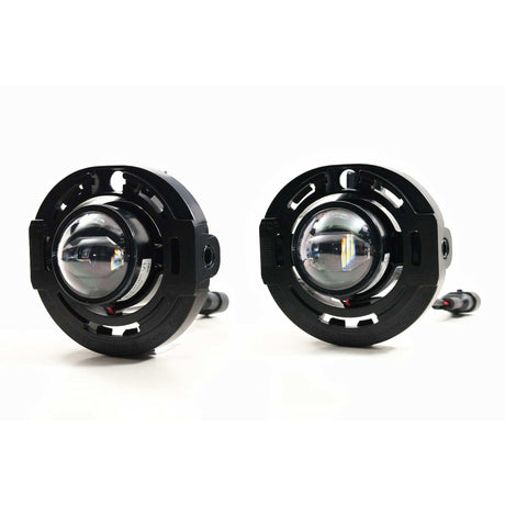 Universal Mopar XB LED Black Fog Lights - View 2 | Dirty Garage