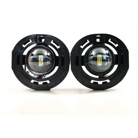 Universal Mopar XB LED Black Fog Lights - View 3 | Dirty Garage