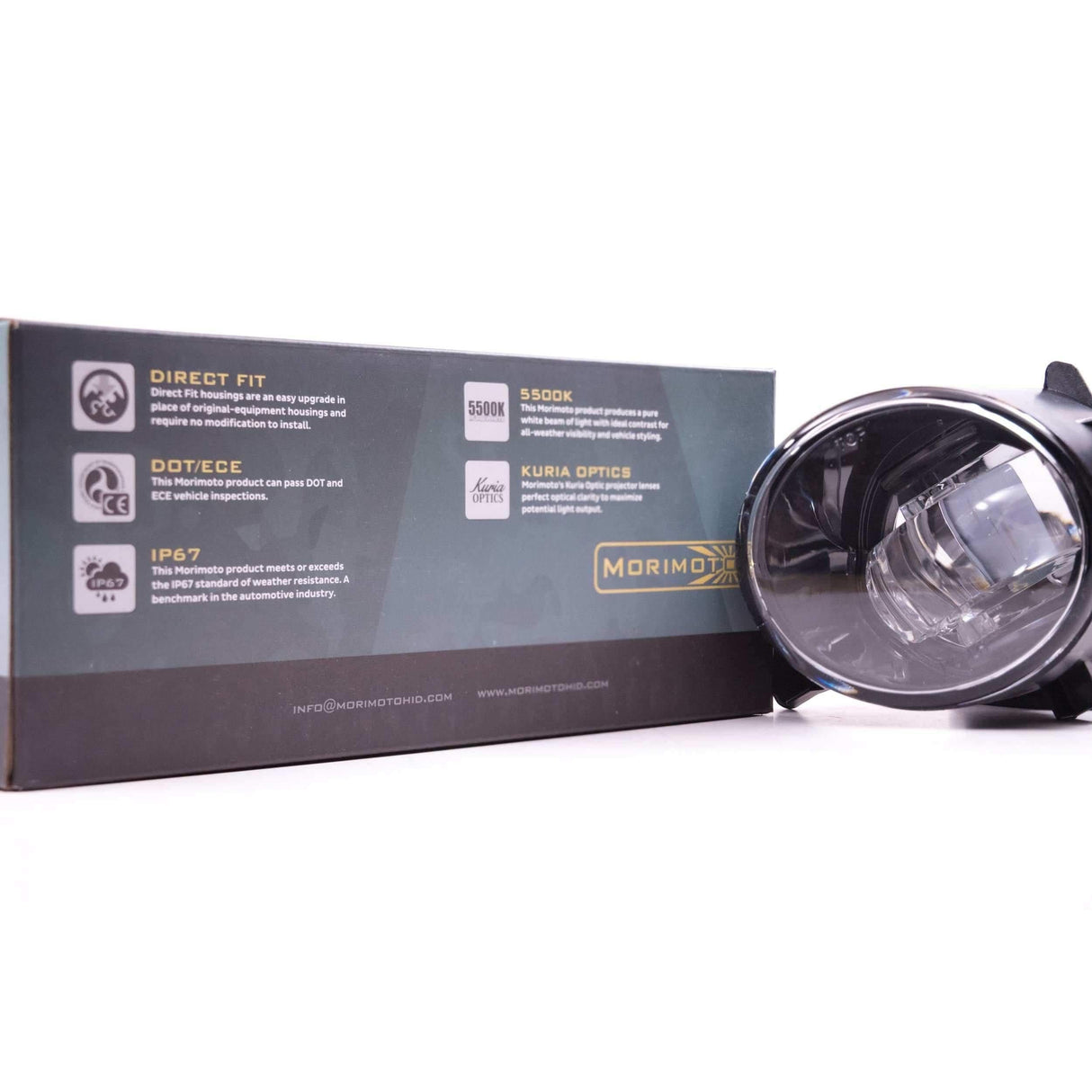 Universal Nissan XB LED Black Fog Lights (LF190)