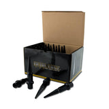 Universal 12x1.5 6 Lug Spike Kit Black 24 Lugs & 1 Key - View 2 | Dirty Garage