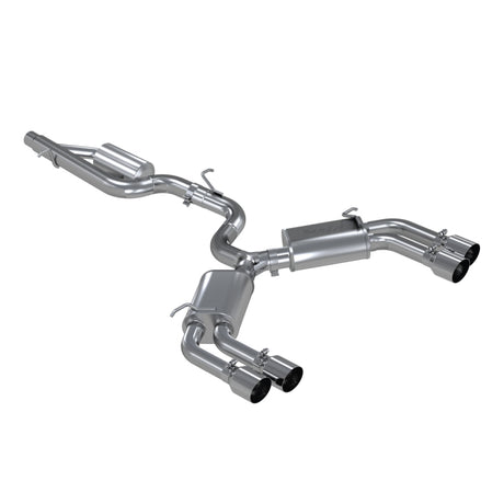 2015-2018 Audi S3 304SS 3" Quad Split Rear Exit C/B System | Dirty Garage