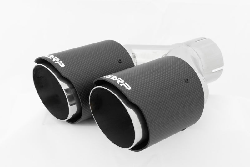 Universal Carbon Fiber Dual Tip 3.5" OD 2.5" Inlet - View 3 | Dirty Garage