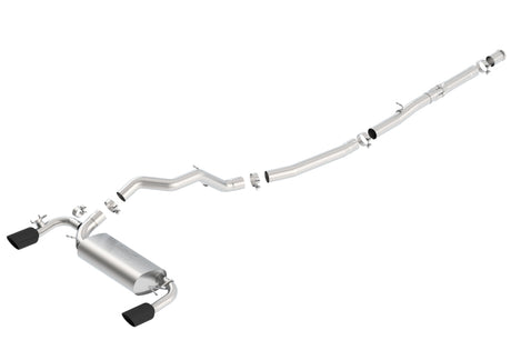 Borla 16-18 Ford Focus RS 2.3L MT AWD ATAK Catback Exhaust w/ Black Chrome Tip | Dirty Garage