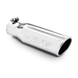 Universal 3" OD Angled Rolled End Tip 10" Length 2" Inlet - View 4 | Dirty Garage