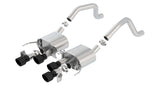 Borla 2015+ Chevy Corvette C7 Z06 6.2L Axle Back ATAK Exhaust Black Quad Tips w/o AFM w/ NPP - View 3 | Dirty Garage