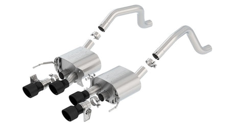 Borla 2015+ Chevy Corvette C7 Z06 6.2L Axle Back ATAK Exhaust Black Quad Tips w/o AFM w/ NPP - View 3 | Dirty Garage