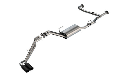 Borla 22-23 Nissan Frontier 3.8L V6 2WD/4WD AT S-Type Catback Exhaust - Black Chrome Tips | Dirty Garage