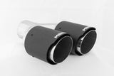 Universal Carbon Fiber Dual Tip 3.5" OD 2.5" Inlet - View 3 | Dirty Garage