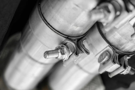 2015-2023 Challenger 5.7-6.4L Race Series Cat-Back Quad Tip T304 Exhaust - View 2 | Dirty Garage
