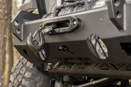 Rugged Ridge HD Bumper Full Width Front 07-18 Jeep Wrangler JK 18-20 Jeep Wrangler JL 2020 JT - View 7 | Dirty Garage
