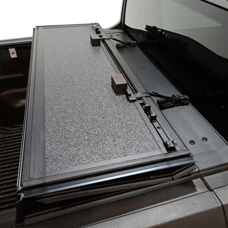 Westin 22-26 Ford Maverick 4WD 4ft. 6in. Bed Hard Tri-Fold Tonneau Cover - Black - View 8 | Dirty Garage