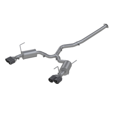 2015-2019 WRX/STI 3" Dual Split Rear Exit Exhaust w 3.5" CF Tips T304 Street Version | Dirty Garage