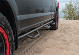 2017-2026 Super Duty Crew Cab 6.75' Bed Textured Black 3"  Bed Access Nerf Steps - View 4 | Dirty Garage