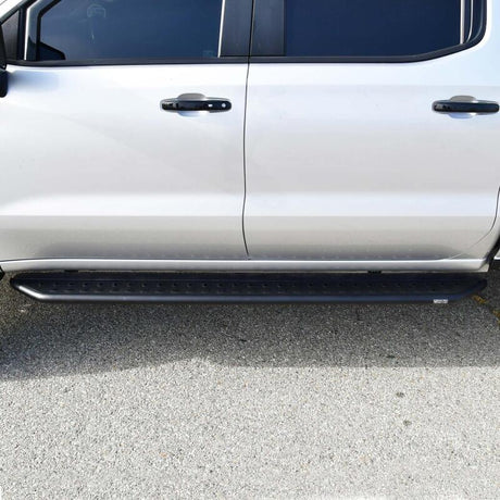 2019-2026 GM 1500/HD Crew Cab Outlaw Series Black Nerf Step Bars - View 5 | Dirty Garage
