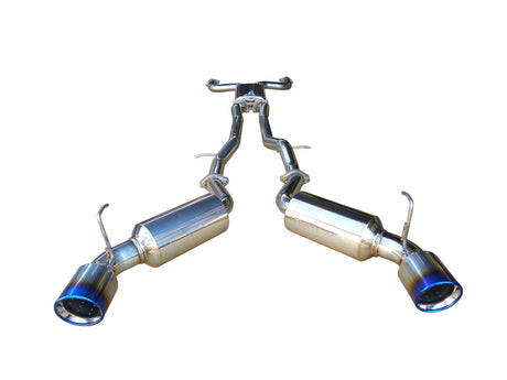 2008-2013 Infiniti G37 76mm Stainless Steel Exhaust Titanium Tips - View 2 | Dirty Garage