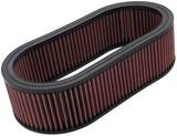 Universal Custom Oval Air Filter 7.75in OW X 14.625in OL x 4in H - View 2 | Dirty Garage