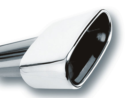 Borla 2.5in Inlet 6.69in x 3in Rectangular Rolled Angle Cut Single Inlet x 5.63in Long Exhaust Tip - View 2 | Dirty Garage