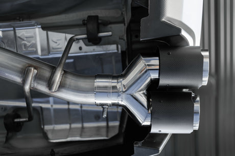 2015-2019 WRX STI 3" Dual Split Rear Exit Race Version - View 3 | Dirty Garage