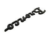2021+ Bronco Classic Script Fender Badges - Matte Black - View 12 | Dirty Garage