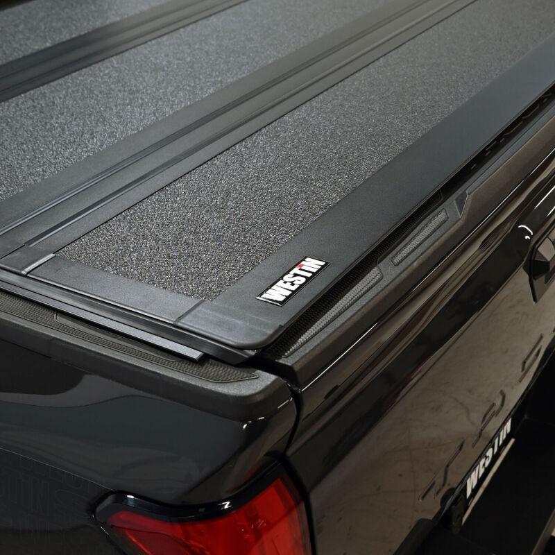 Westin 24-26 Toyota Tacoma 2WD/4WD 5ft. Bed Hard Tri-Fold Tonneau Cover - Black - View 9 | Dirty Garage