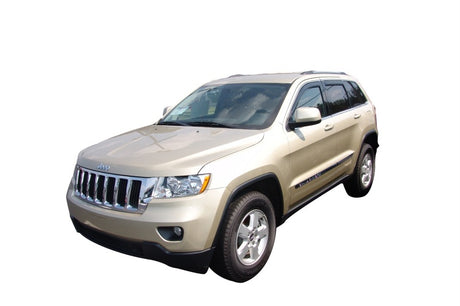 2011-2018 Grand Cherokee Ventvisor Front and Rear Window Deflectors Smoke 4-Piece - View 5 | Dirty Garage