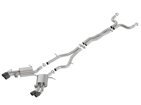 Borla 16-18 Cadillac CTS-V 6.2L V8 2.75in Diameter S Type Catback Exhaust w/ Valves Black Chrome Tip | Dirty Garage