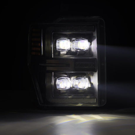 2008-2010 Super Duty Nova-Series LED Projector Black Headlights Active Light Sequential Signal - View 2 | Dirty Garage
