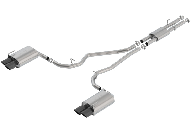 Borla 2020 Ford Explorer ST 3.0L V6 2.25in ATAK Exhaust - Black Chrome Tips | Dirty Garage