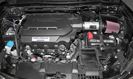 2013-2014 Accord 3.5L V6 69 Series Typhoon Air Intake System - Silver Cold Air Intake Kit - View 6 | Dirty Garage