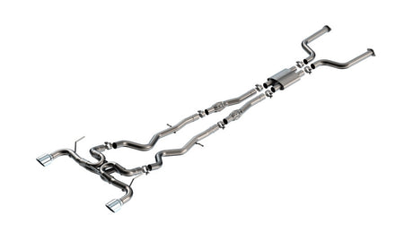 2016-2024 Infiniti Q50 Auto V6 ATAK Series Chrome Tip Cat Back System 2.5" | Dirty Garage