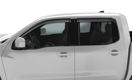 2022 Frontier Crew Cab Ventvisor Window Deflectors Smoke 4-Piece - View 5 | Dirty Garage