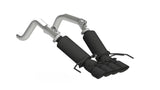 2014-2019 Corvette V8 6.2L 3" Black Dual Cat Back w 4" Quad Dual Wall Tips - View 2 | Dirty Garage