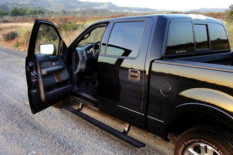 2004-2008 F-150 All Cabs PowerStep Black Running Board - View 4 | Dirty Garage