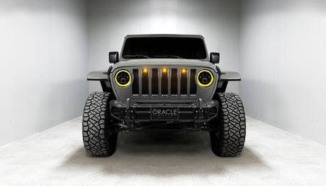 2007-2017 Wrangler Gladiator 7in High Powered LED Headlights Pair Dynamic - View 18 | Dirty Garage