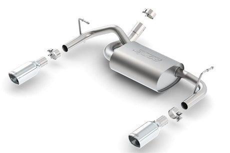 Borla 12-16 Jeep Wrangler 3.6L AT/MT 4WD Single Split Rr Exit Touring Exhaust (rear section only) - View 2 | Dirty Garage